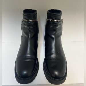 Giuseppe Zanotti Black Ankle Booties Sleek Design